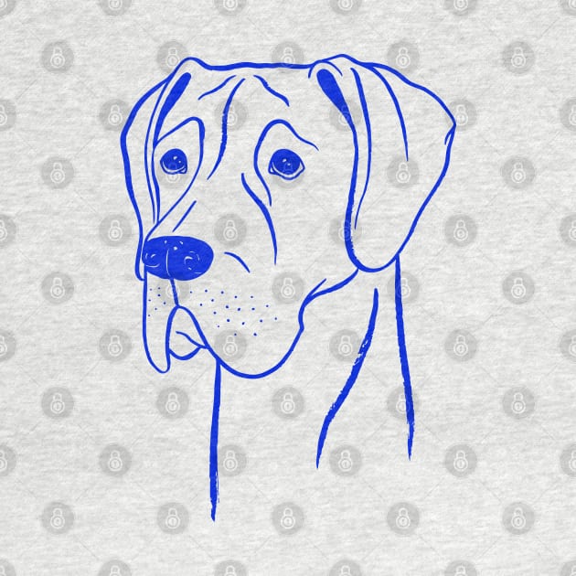 Great Dane (Yellow and Blue) by illucalliart